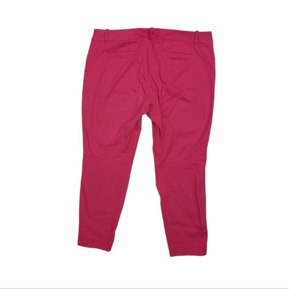 J CREW raspberry pink Winnie barbiecore ankle stretch pants 18 - Picture 3 of 11